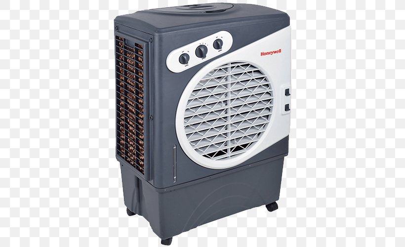 Evaporative Cooler Humidifier Honeywell CO60PM Air Conditioning Honeywell CO48PM, PNG, 500x500px, Evaporative Cooler, Air Conditioning, Air Cooling, Dehumidifier, Electronic Instrument Download Free