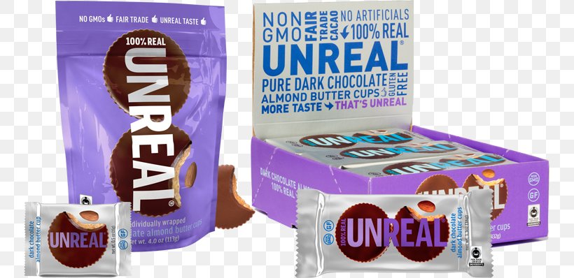 Peanut Butter Cup Unreal Dark Chocolate Butter Cups Unreal, PNG, 752x398px, Peanut Butter Cup, Almond Butter, Brand, Chocolate, Dark Chocolate Download Free