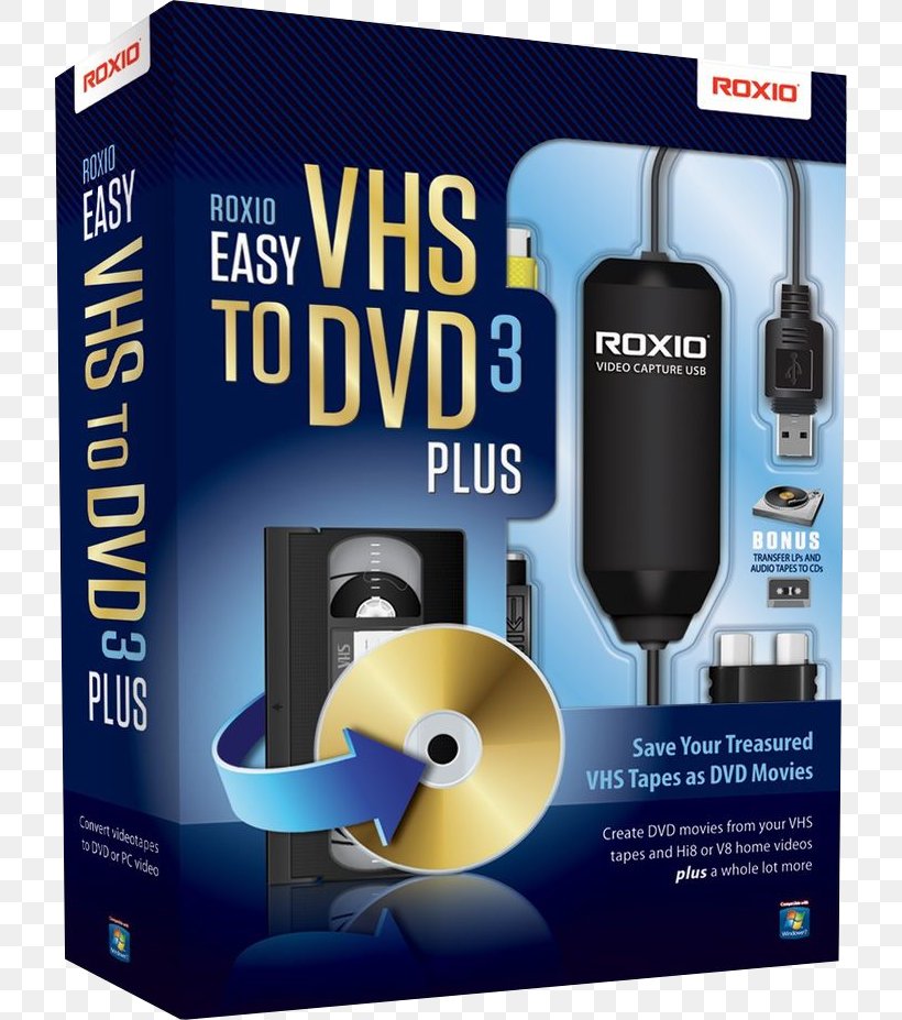 Corel Roxio Easy VHS To DVD Plus Hi8, PNG, 720x927px, Vhs, Brand, Compact Disc, Computer Software, Corel Download Free