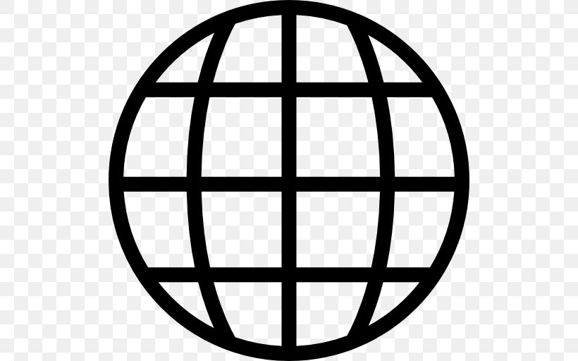 Globe World Clip Art, PNG, 512x512px, Globe, Area, Ball, Black And White, Grid Download Free