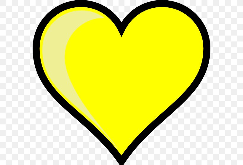 Heart Yellow Clip Art, PNG, 600x557px, Heart, Area, Black And White, Emoji, Emoticon Download Free