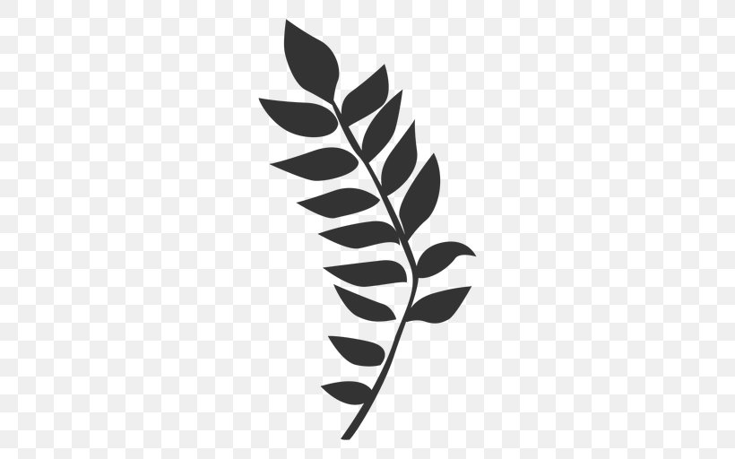 Leaf Line Fern, PNG, 512x512px, Leaf, Black And White, Branch, Fern, Loja Franca Brasil Download Free