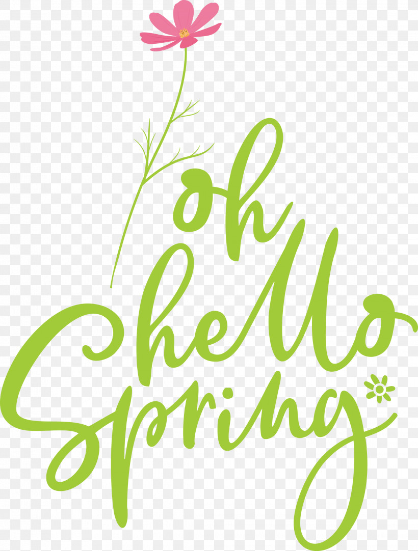 Oh Hello Spring Hello Spring Spring, PNG, 2271x2999px, Hello Spring, Birthday, Calligraphy, Cartoon, Logo Download Free