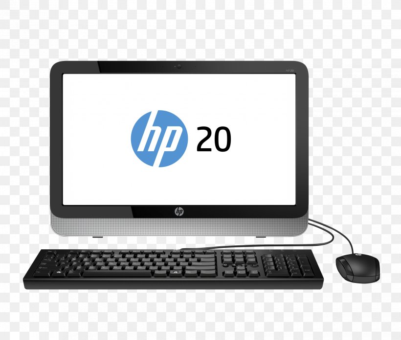 Hewlett-Packard Desktop Computers HP 20-c000 All-in-One Series HP Pavilion, PNG, 3300x2805px, Hewlettpackard, Allinone, Brand, Celeron, Computer Download Free