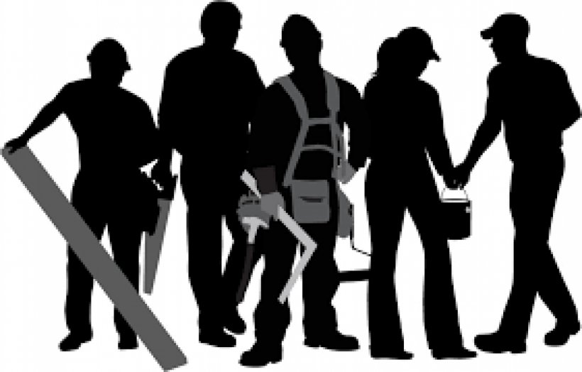 Construction Worker Silhouette Laborer Clip Art, PNG, 1500x960px, Construction Worker, Architect, Architectural Engineering, Black And White, Business Download Free