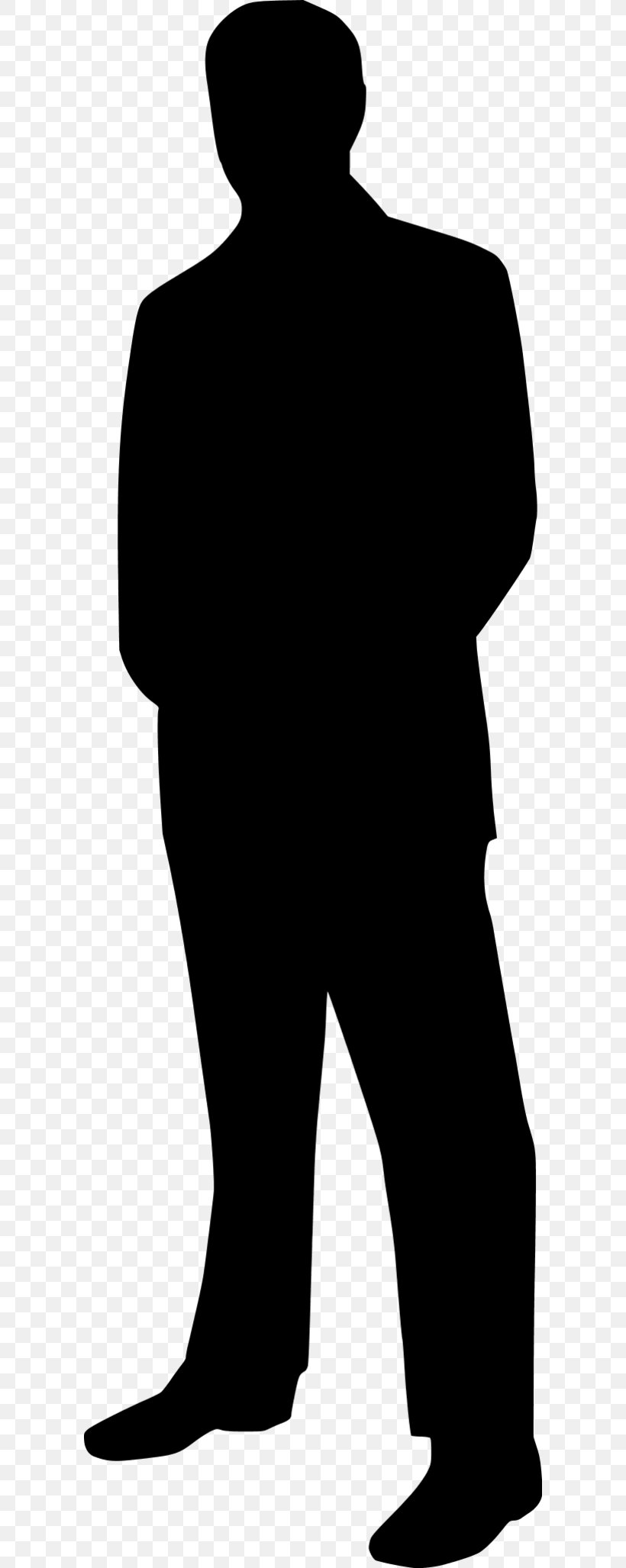 Silhouette Man Clip Art, PNG, 600x2055px, Silhouette, Black, Black And White, Businessperson, Female Download Free