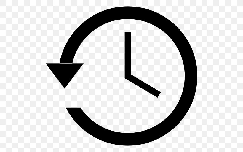 Rotating Arrow Symbol Clock, PNG, 512x512px, Rotating Arrow, Area, Black And White, Brand, Clock Download Free