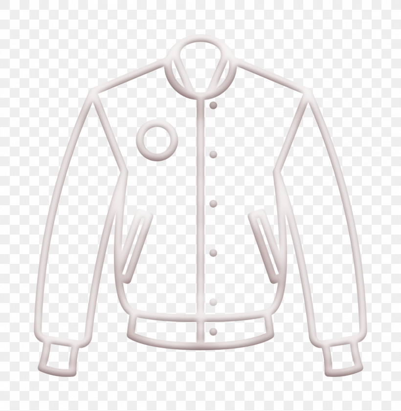 Linear Detailed High School Elements Icon Fasion Icon Varsity Jacket Icon, PNG, 1196x1228px, Linear Detailed High School Elements Icon, Clothing, Coat, Hoodie, Jacket Download Free