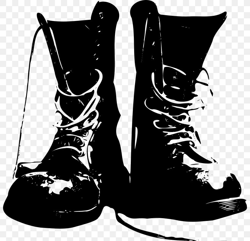 Combat Boot Shoe Cowboy Boot, PNG, 800x792px, Combat Boot, Black And White, Boot, Clothing, Cowboy Download Free