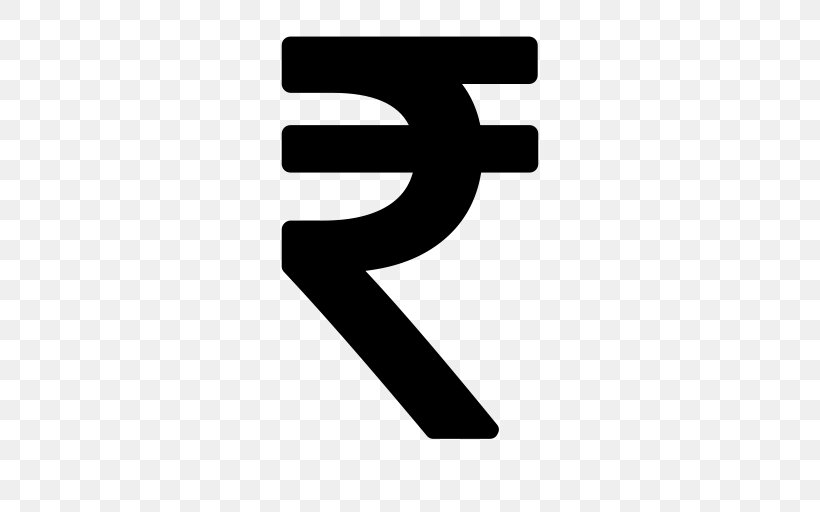 Indian Rupee Sign Icon Design, PNG, 512x512px, Indian Rupee, Black And White, Brand, Flat Design, Font Awesome Download Free