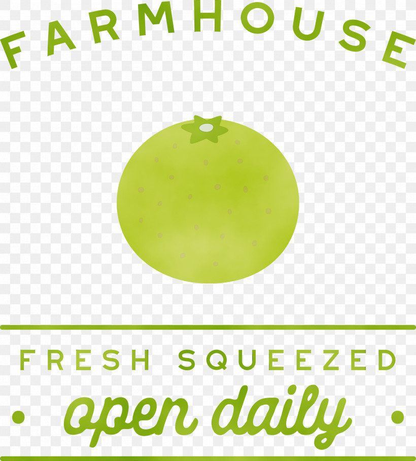 Green Line Meter Font Fruit, PNG, 2704x2999px, Farmhouse, Fresh Squeezed, Fruit, Geometry, Green Download Free