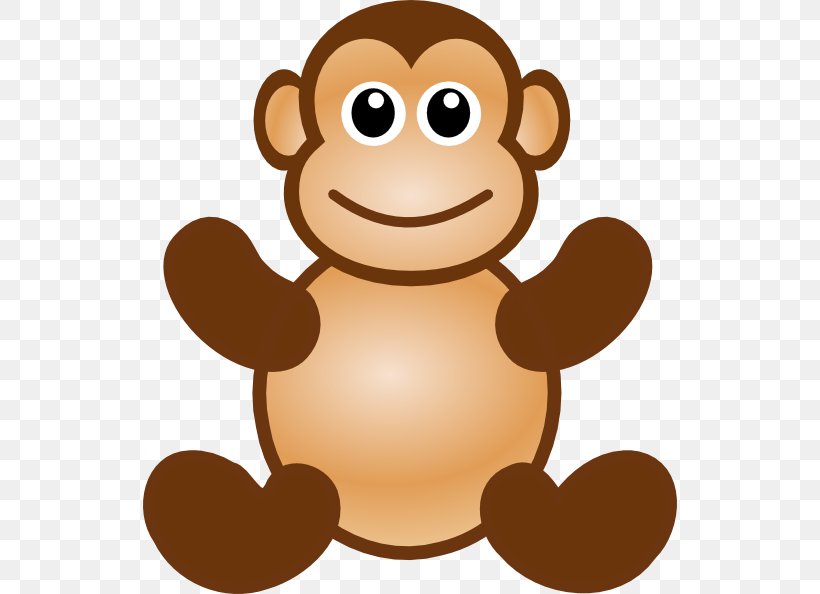 Ape Macaque Monkey Cartoon Clip Art, PNG, 534x594px, Ape, Cartoon, Cuteness, Drawing, Free Content Download Free