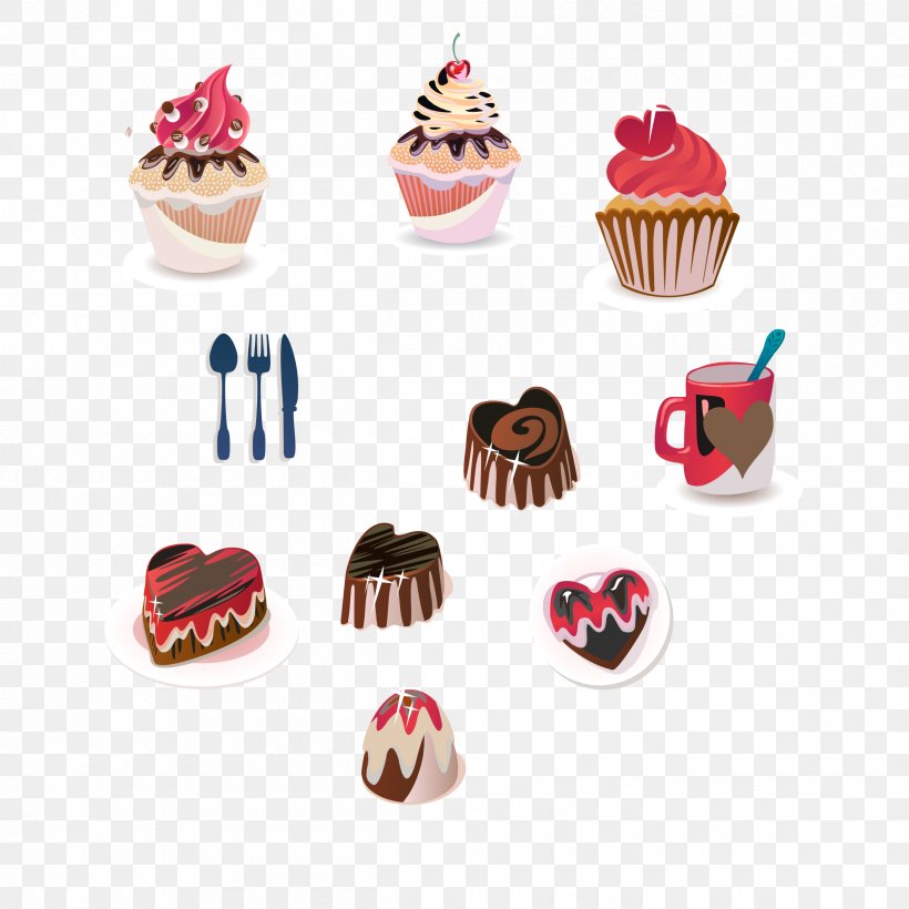 Dessert Maid Linner 2 Candy Clip Art, PNG, 2400x2400px, Dessert, Baking Cup, Cake, Candy, Cupcake Download Free