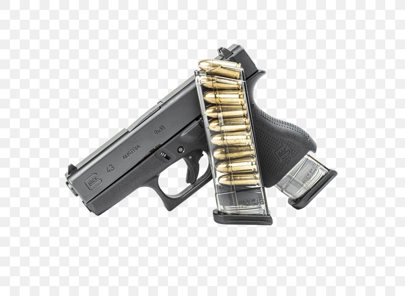 Glock 43 Magazine Firearm GLOCK 17, PNG, 600x600px, 919mm Parabellum, Glock 43, Air Gun, Airsoft, Ammunition Download Free