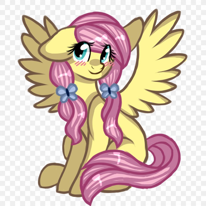 Pony Fluttershy Equestria Horse Art, PNG, 2700x2700px, Watercolor, Cartoon, Flower, Frame, Heart Download Free