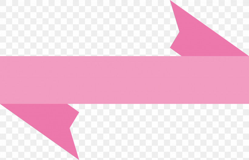 Ribbon S Ribbon, PNG, 3000x1929px, Ribbon, Line, Magenta, Material Property, Pink Download Free