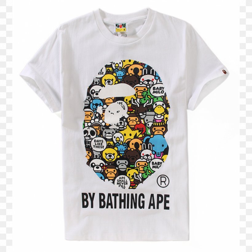 T-shirt A Bathing Ape Sleeve Clothing, PNG, 900x900px, Tshirt, Active Shirt, Bathing Ape, Brand, Clothing Download Free