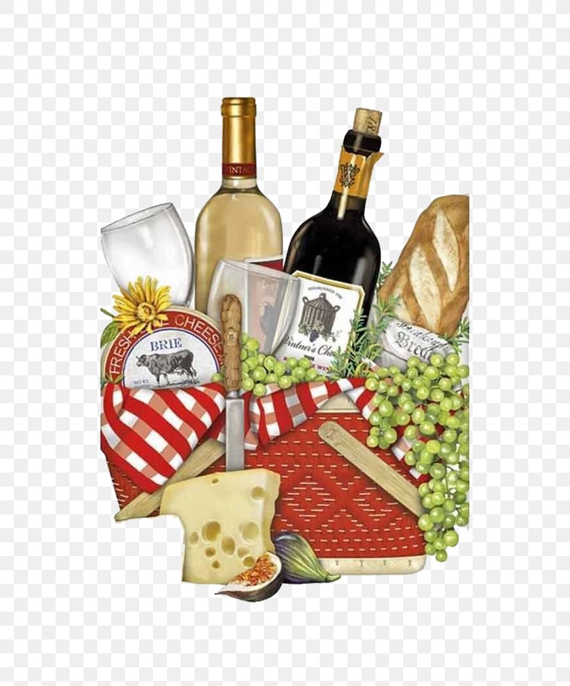 Wine Towel Napkin Picnic Basket, PNG, 564x987px, Wine, Alcoholic Beverage, Basket, Bottle, Cotton Download Free