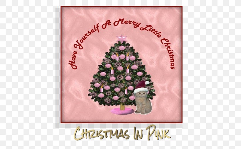 Christmas Tree Christmas Day Greeting & Note Cards Christmas Ornament Pink M, PNG, 544x509px, Christmas Tree, Christmas, Christmas Day, Christmas Decoration, Christmas Ornament Download Free