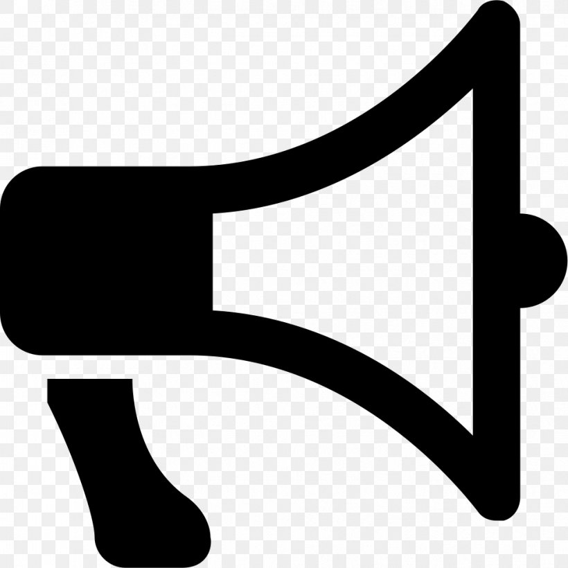 Megaphone Clip Art, PNG, 981x982px, Megaphone, Black And White, Horn, Icon Design, Icons8 Download Free