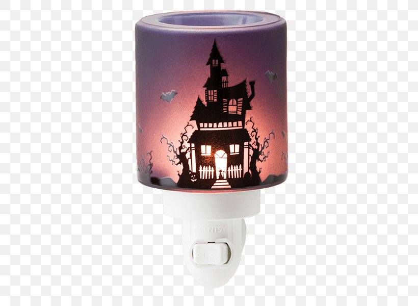 Lamp Nightlight Scentsy Candle, PNG, 600x600px, Lamp, Candle, Glass, Halloween, Haunted House Download Free