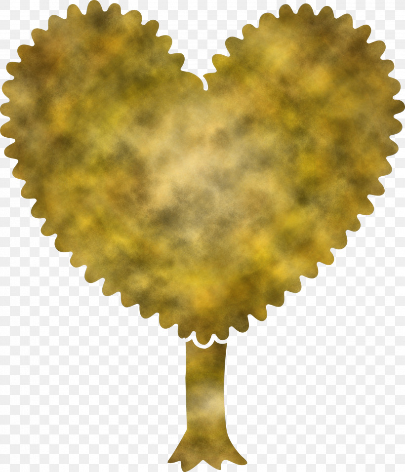 Yellow Heart, PNG, 2573x3000px, Cartoon Tree, Abstract Tree, Heart, Tree Clipart, Yellow Download Free