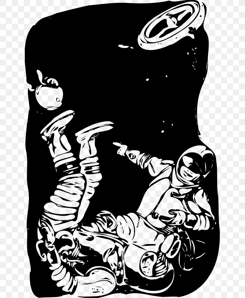 Danger In Deep Space Astronaut Outer Space Clip Art, PNG, 653x1000px, Danger In Deep Space, Art, Astronaut, Black, Black And White Download Free