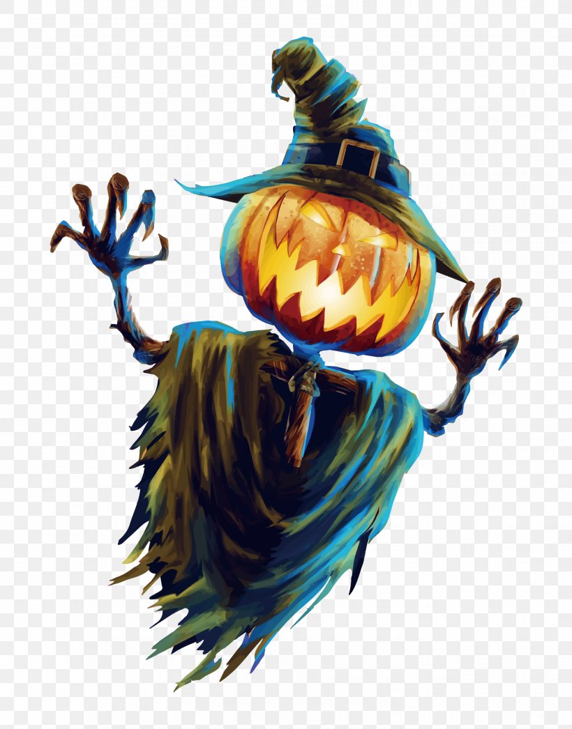 Halloween Scarecrow Jack-o-lantern Festival, PNG, 1833x2339px, Halloween, Art, Coreldraw, Feather, Festival Download Free