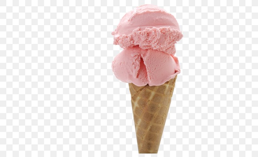 Ice Cream Cone Strawberry Ice Cream Neapolitan Ice Cream, PNG, 500x500px, Ice Cream, Cone, Cream, Dairy Product, Dessert Download Free