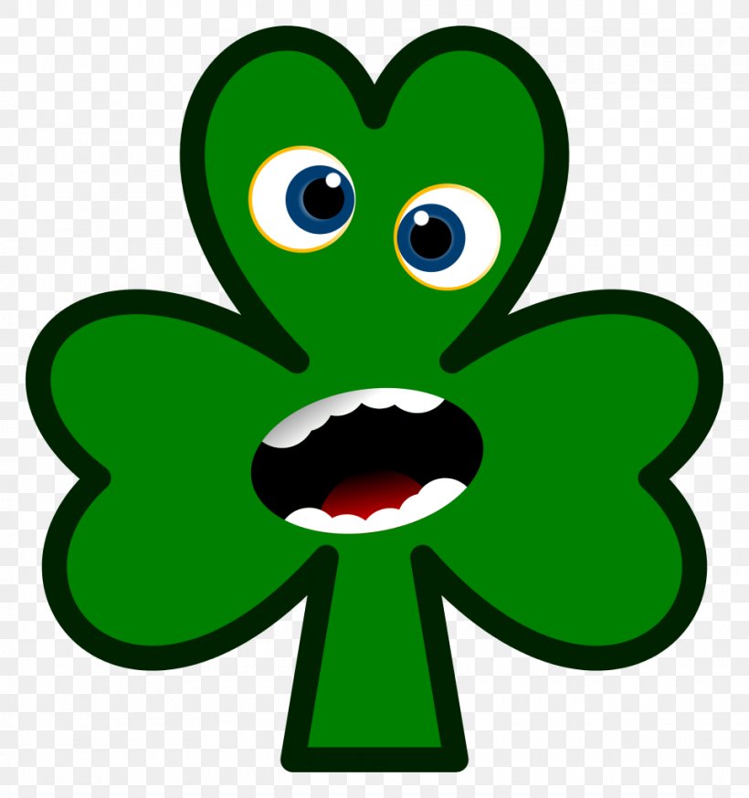 Shamrock Saint Patrick's Day Clip Art, PNG, 960x1024px, Shamrock, Clover, Fictional Character, Flower, Flowering Plant Download Free