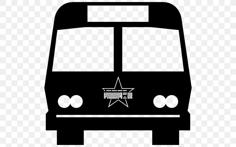 Transit Bus School Bus Clip Art, PNG, 512x512px, Bus, Area, Black, Black And White, Brand Download Free