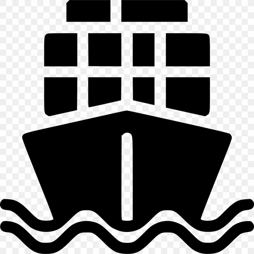 Cargo Ship Freight Transport, PNG, 980x980px, Cargo Ship, Black, Black And White, Brand, Cargo Download Free