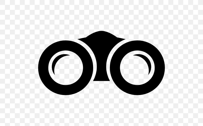 Binoculars, PNG, 512x512px, Binoculars, Black And White, Brand, Logo, Symbol Download Free