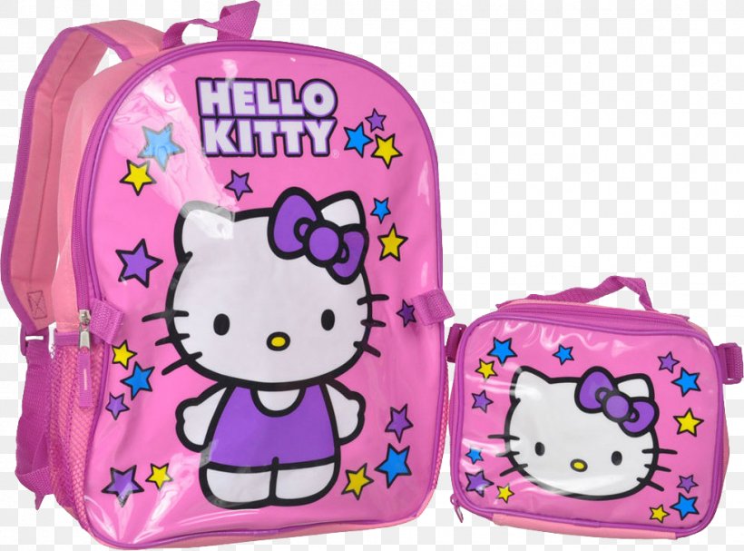 Hello Kitty Sanrio Cartoon Backpack Shoulder, PNG, 978x725px, Hello Kitty, Backpack, Bag, Cartoon, Handbag Download Free