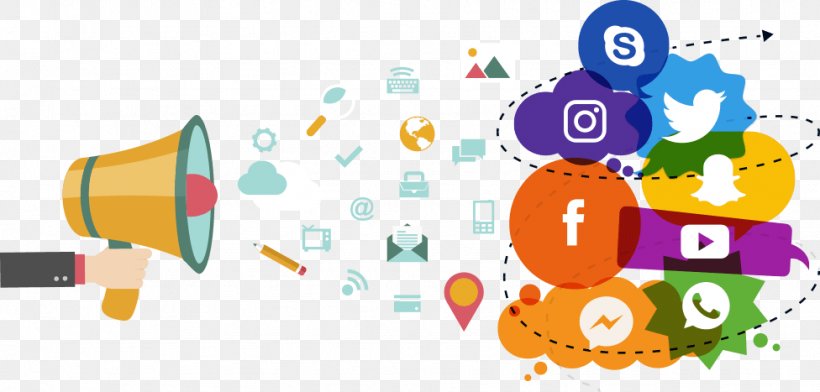 Social Media Marketing Social Network Advertising, PNG, 976x467px, Social Media, Advertising, Art, Brand, Communication Download Free