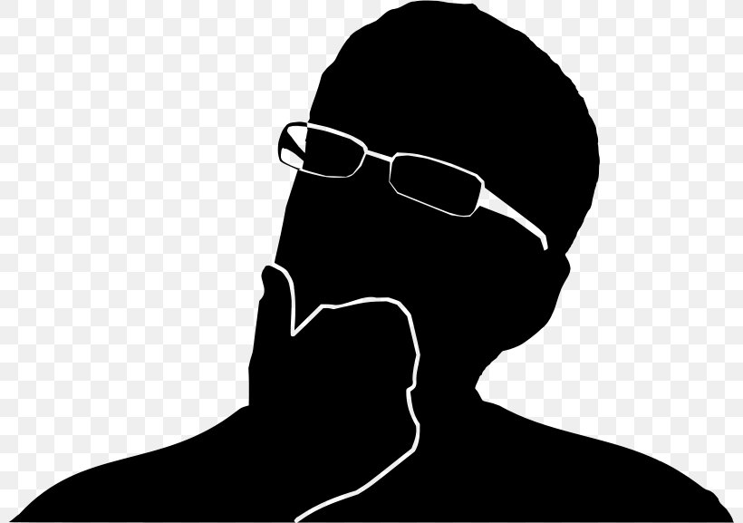 The Thinker Silhouette Person Clip Art, PNG, 800x577px, Thinker, Black, Black And White, Brand, Cartoon Download Free
