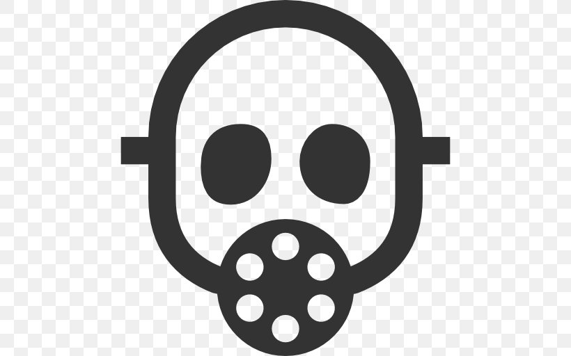 Gas Mask, PNG, 512x512px, Gas Mask, Black And White, Gas, Iconfactory, Mask Download Free