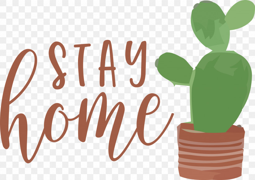 STAY HOME, PNG, 2999x2119px, Stay Home, Behavior, Flower, Flowerpot, Logo Download Free
