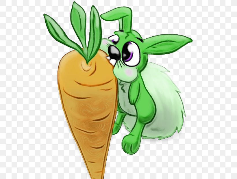 Easter Bunny, PNG, 546x620px, Watercolor, Carrot, Cartoon, Easter, Easter Bunny Download Free