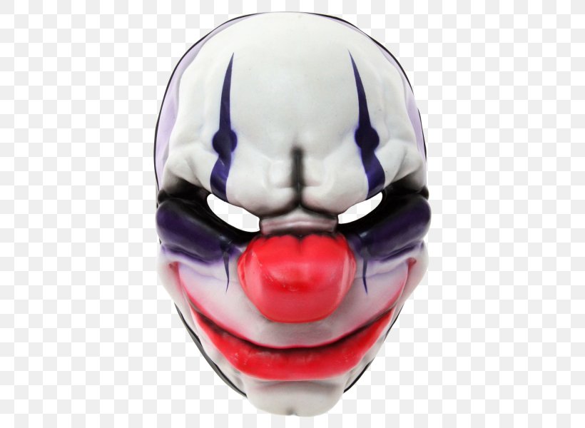 Mask Payday 2 Costume Party Halloween, PNG, 600x600px, Mask, Bank Robbery, Carnival, Clown, Costume Download Free