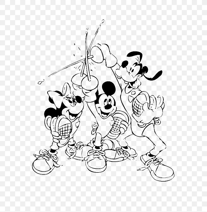 Super The Three Musketeers Mickey Mouse Planchet Kleurplaat Drawing, PNG SE-63