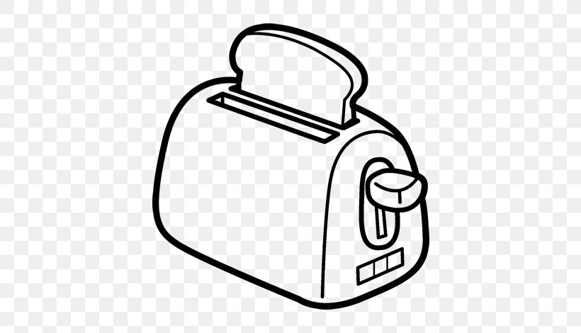 Toaster Coloring Book Oven Cooking Ranges, PNG, 600x470px, Toaster, Area, Artwork, Baking, Black And White Download Free