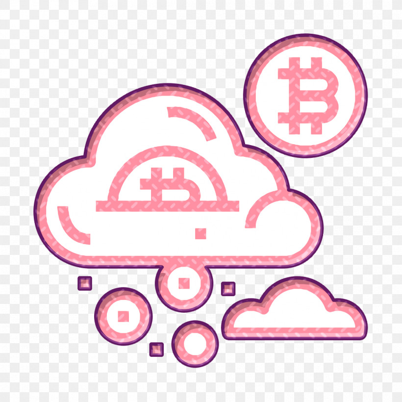 Bitcoin Icon Cloud Icon Blockchain Icon, PNG, 1166x1166px, Bitcoin Icon, Blockchain Icon, Circle, Cloud Icon, Pink Download Free
