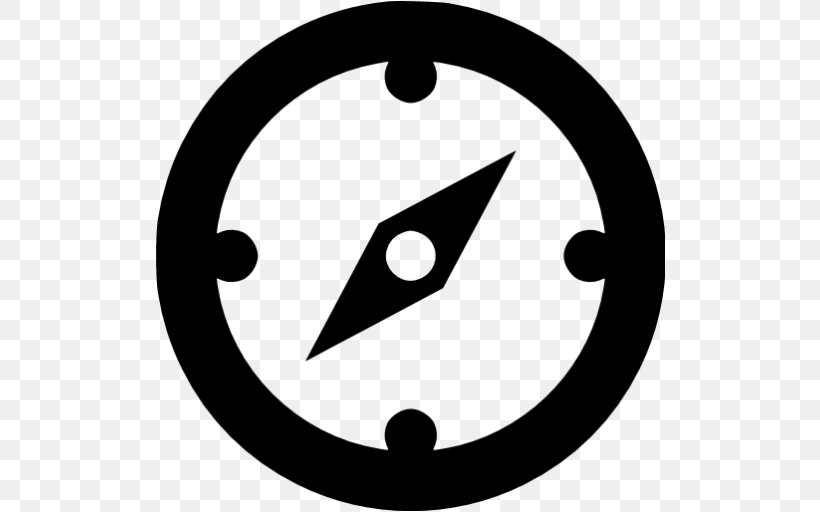 Clip Art, PNG, 512x512px, Compass, Area, Black And White, Rim, Share Icon Download Free