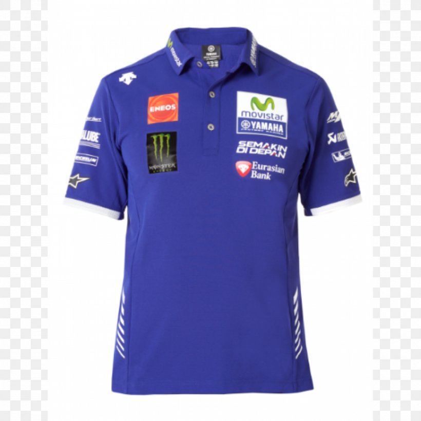 Movistar Yamaha MotoGP T-shirt Yamaha Motor Company Polo Shirt, PNG, 1500x1500px, Movistar Yamaha Motogp, Active Shirt, Blue, Brand, Clothing Download Free