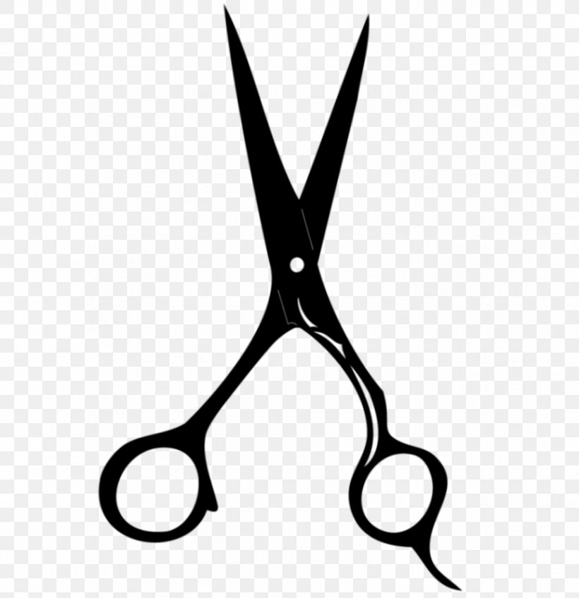 Hairdresser Beauty Parlour Scissors Clip Art, PNG, 863x893px, Hairdresser, Barber, Beauty Parlour, Black And White, Cutting Hair Download Free