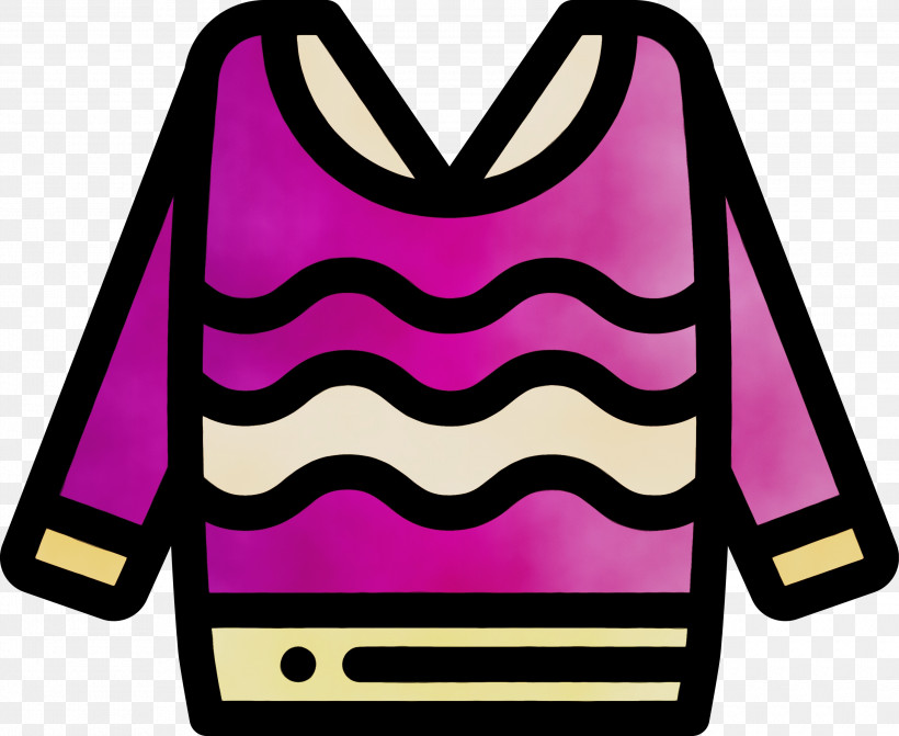 Pink Clothing Magenta Sleeve, PNG, 3000x2458px, Christmas Sweater, Clothing, Magenta, Paint, Pink Download Free