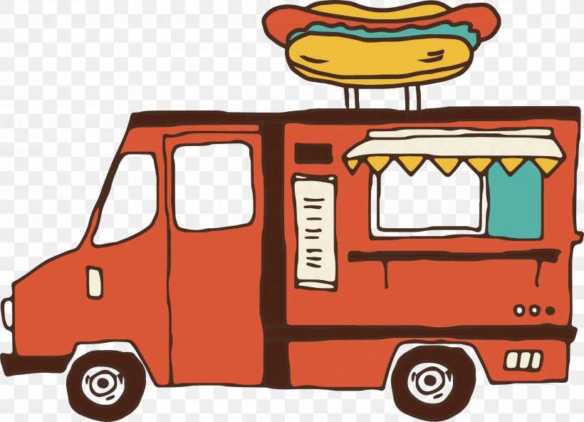 Hot Dog Cart Diner Market Stall, PNG, 3600x2602px, Hot Dog, Automotive Design, Brand, Car, Cartoon Download Free