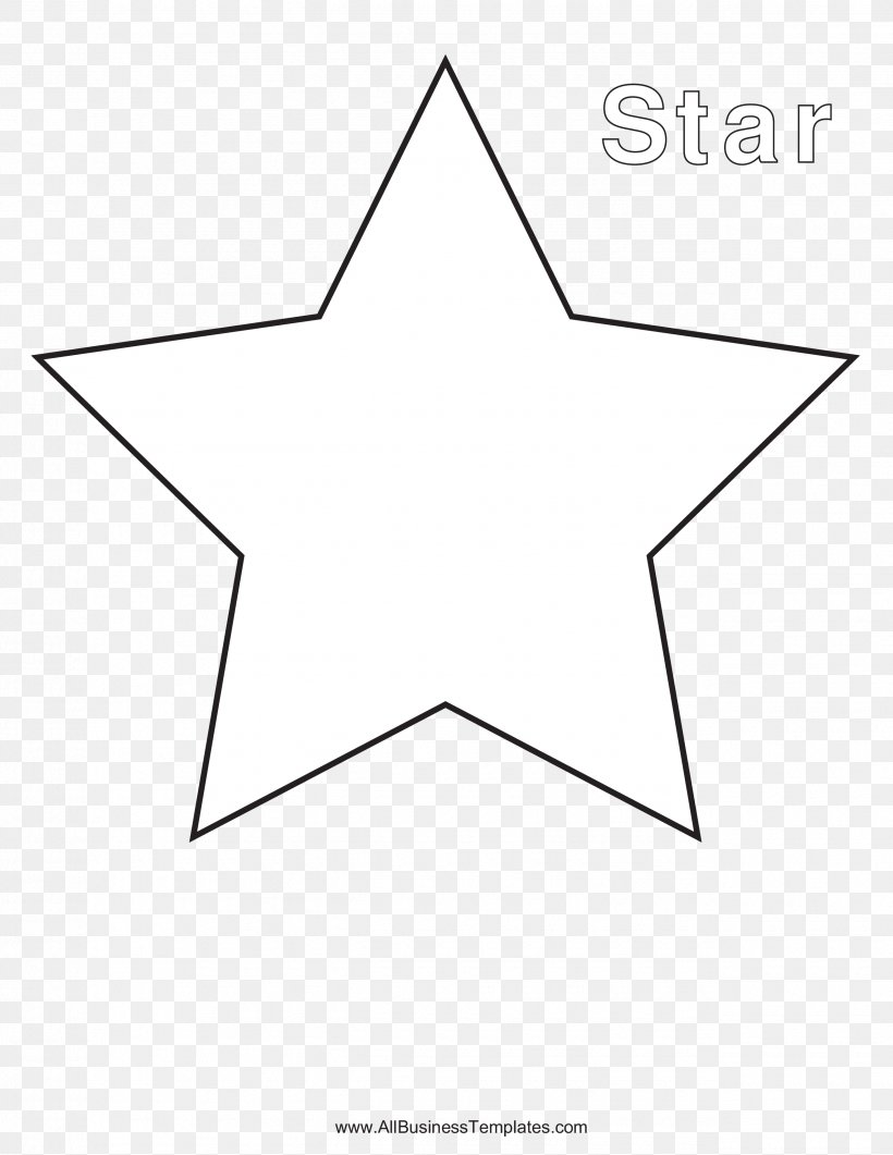 Point Triangle White Line Art, PNG, 2550x3300px, Point, Area, Black And White, Line Art, Star Download Free