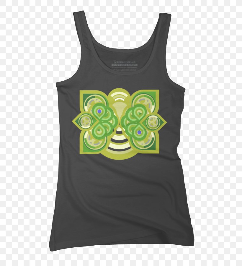 T-shirt Sleeveless Shirt Gilets Font, PNG, 585x900px, Tshirt, Active Tank, Black, Gilets, Green Download Free